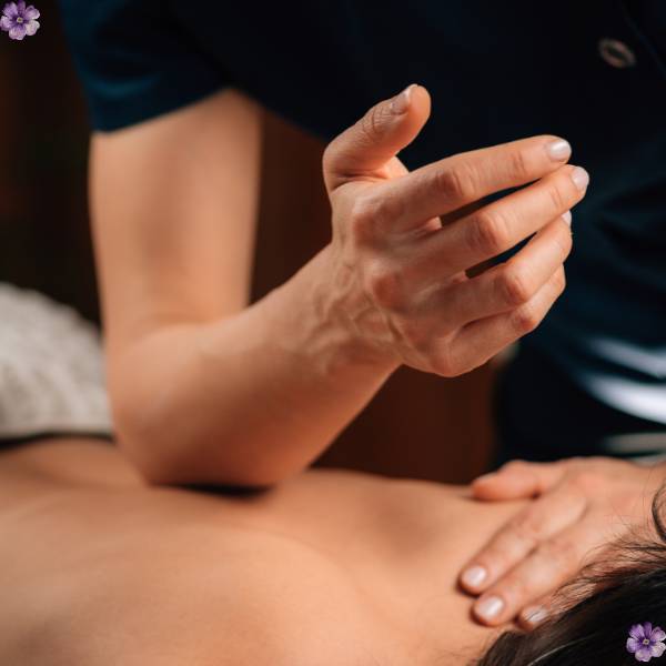 A massage with elbow